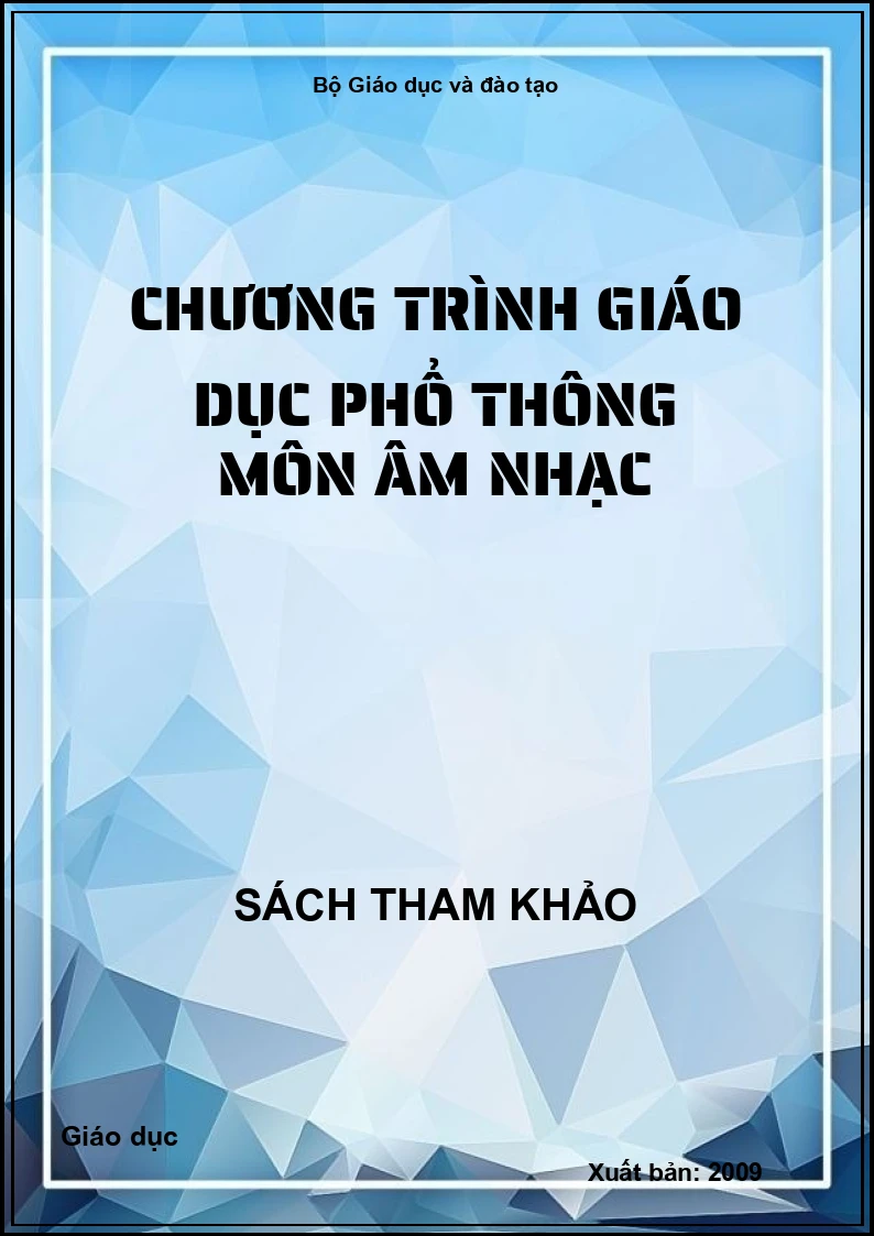 Chương trình giáo dục phổ thông môn Âm nhạc