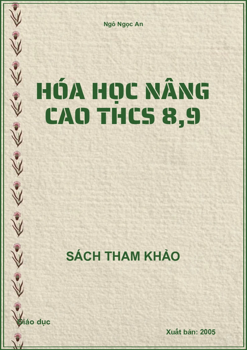 Hóa học nâng cao THCS 8,9