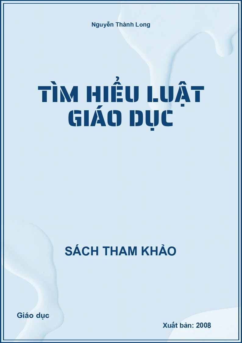 Tìm hiểu luật giáo dục