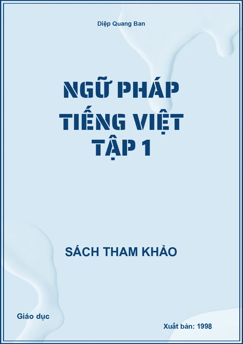 Ngữ pháp Tiếng việt Tập 1