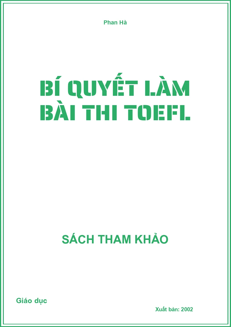 Bí quyết làm bài thi Toefl