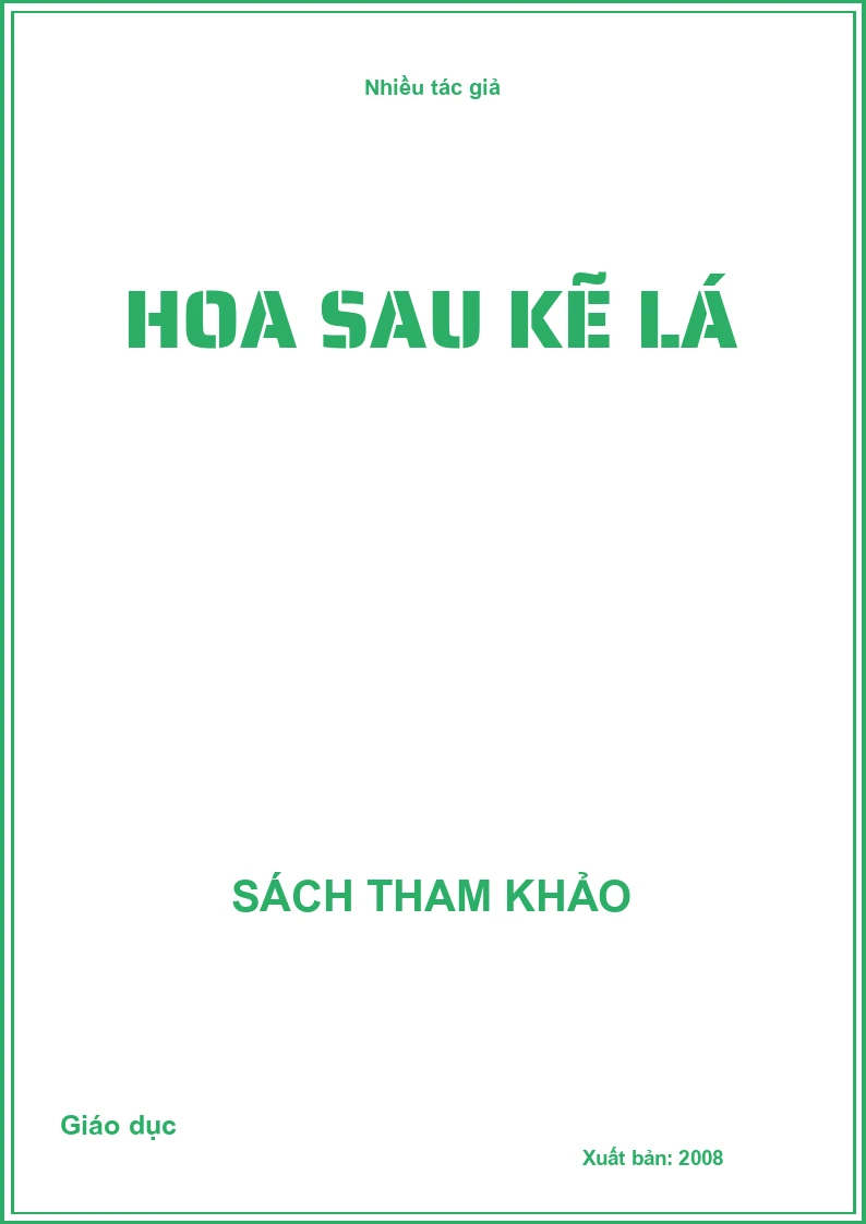 Hoa sau kẽ lá
