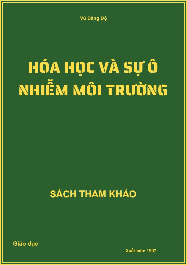 Hóa học và sự ô nhiễm môi trường