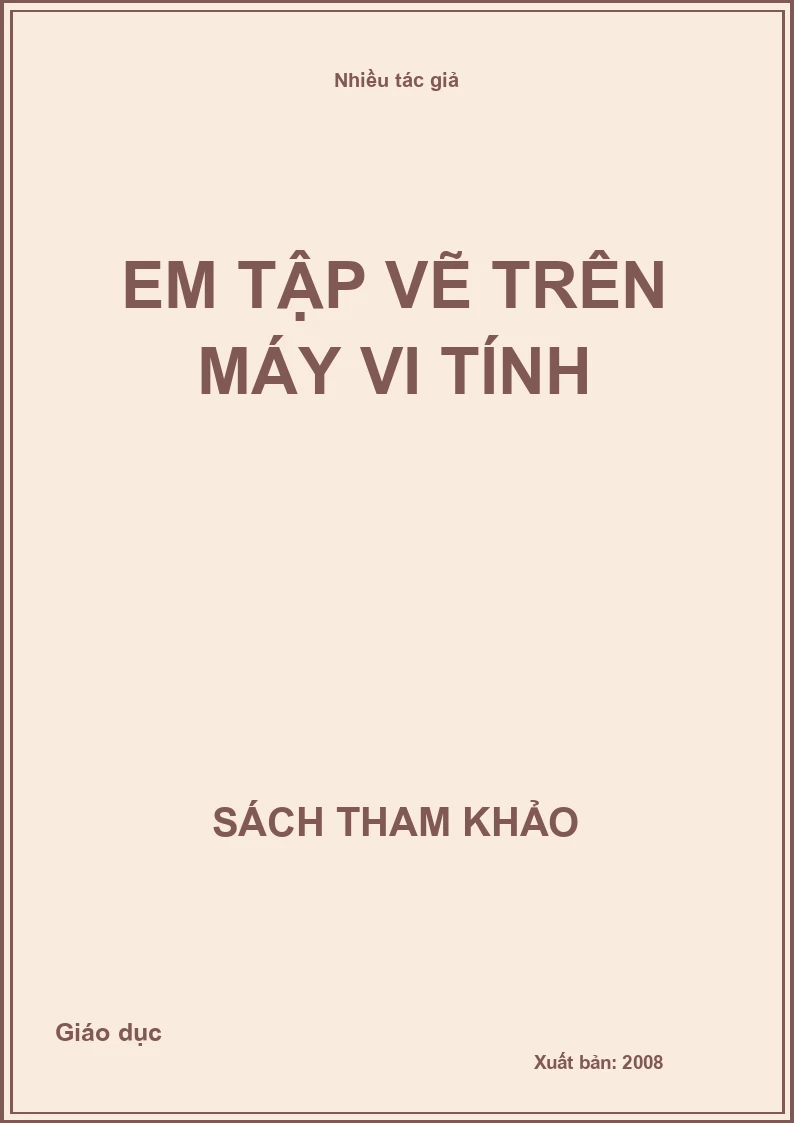 Em tập vẽ trên máy vi tính