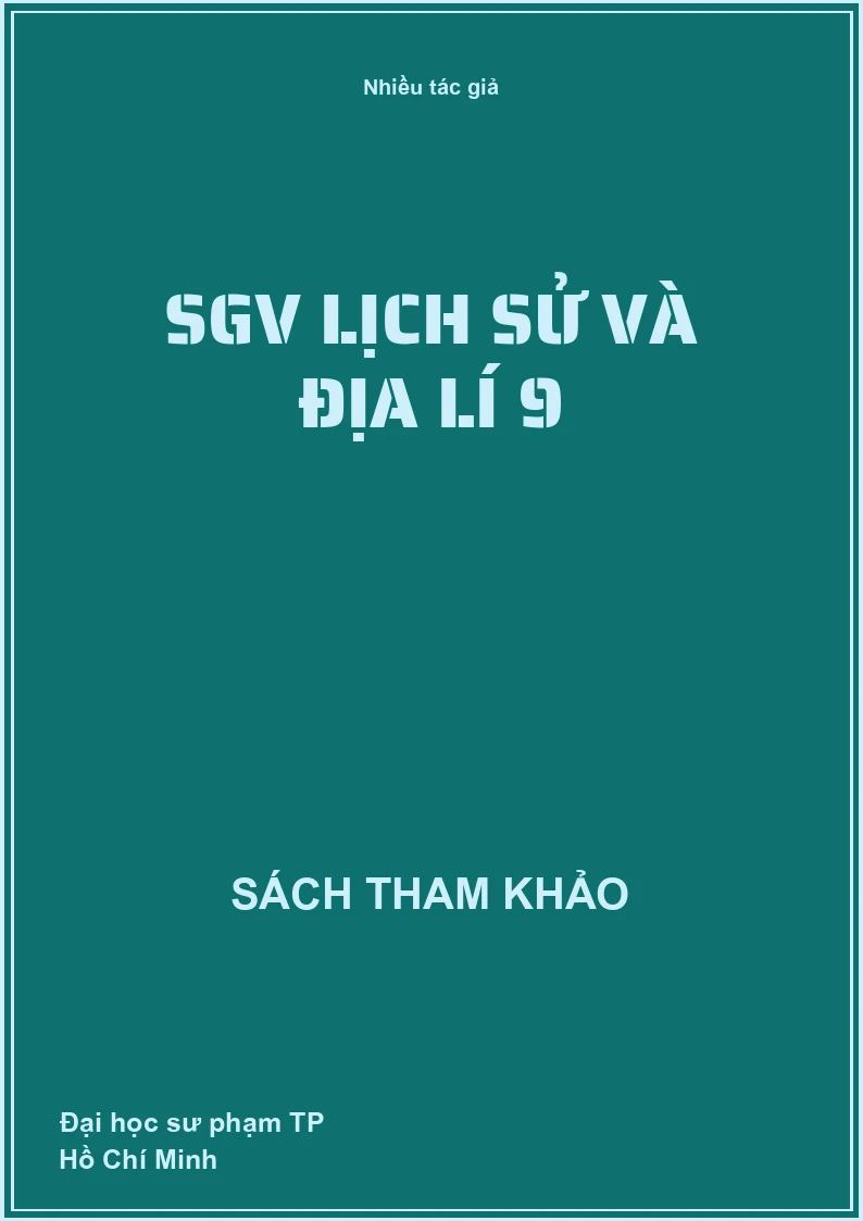 SGV Lịch sử và Địa lí 9