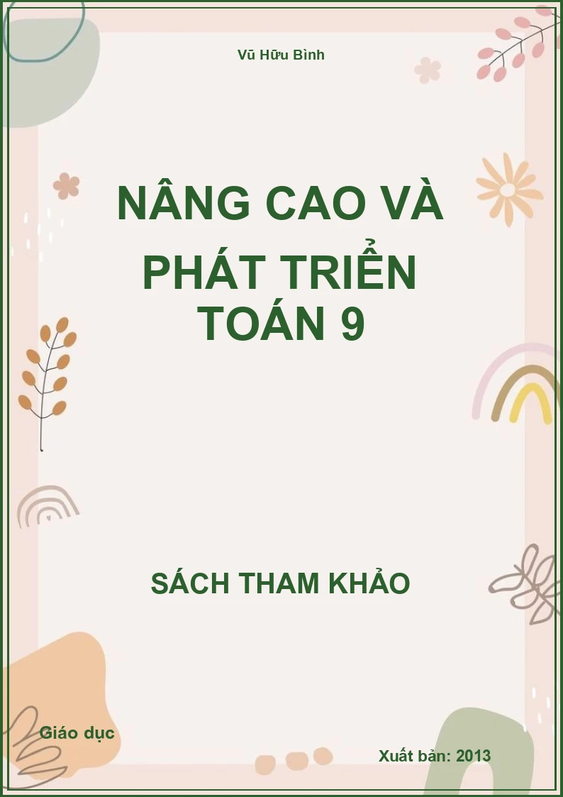 Nâng cao và phát triển toán 9