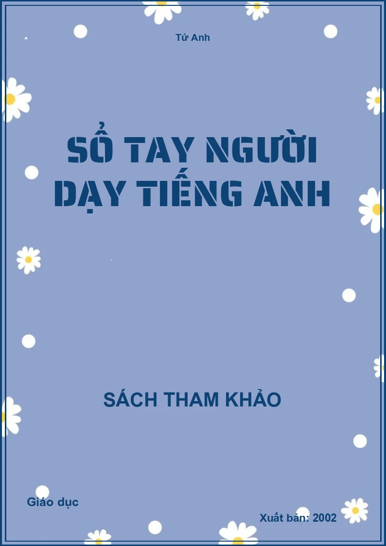 Sổ tay người dạy tiếng anh