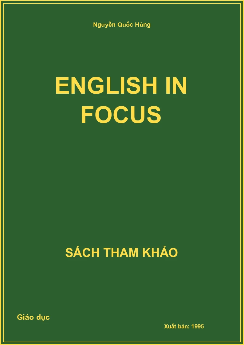 English in focus
