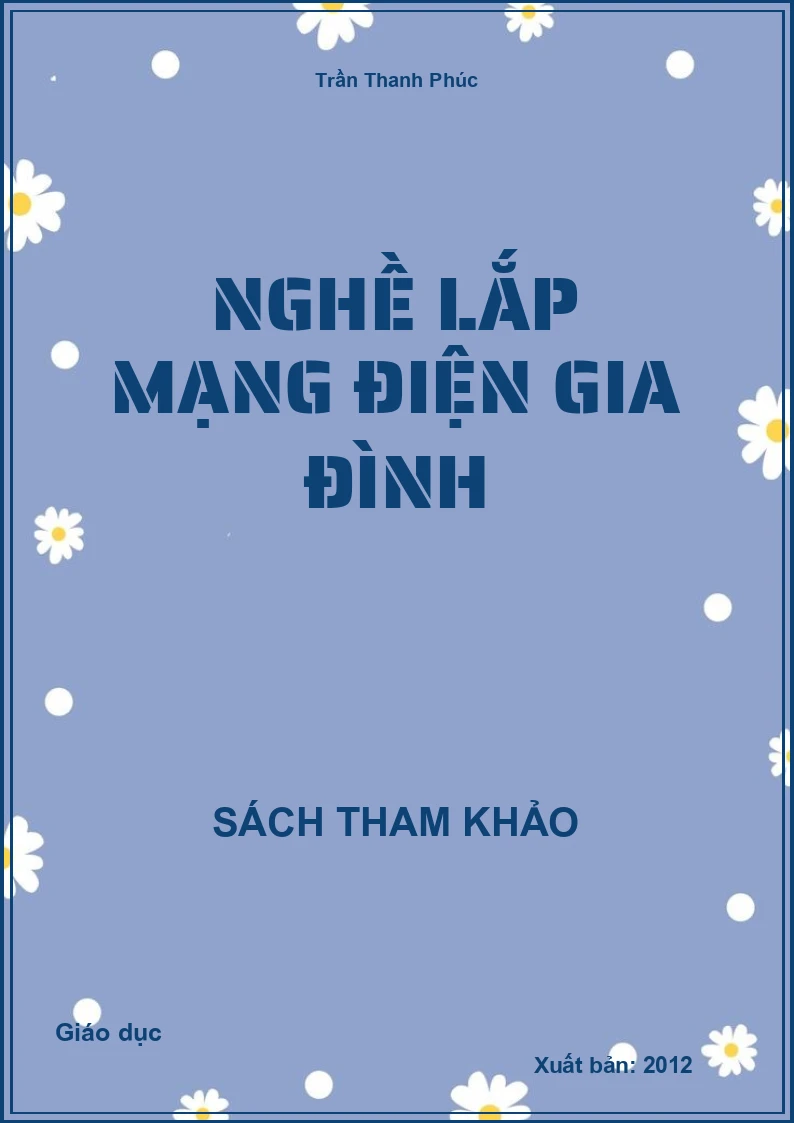 Nghề Lắp mạng điện gia đình