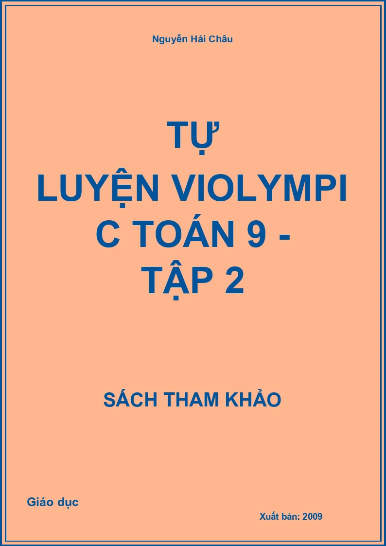 Tự luyện violympic Toán 9 - Tập 2