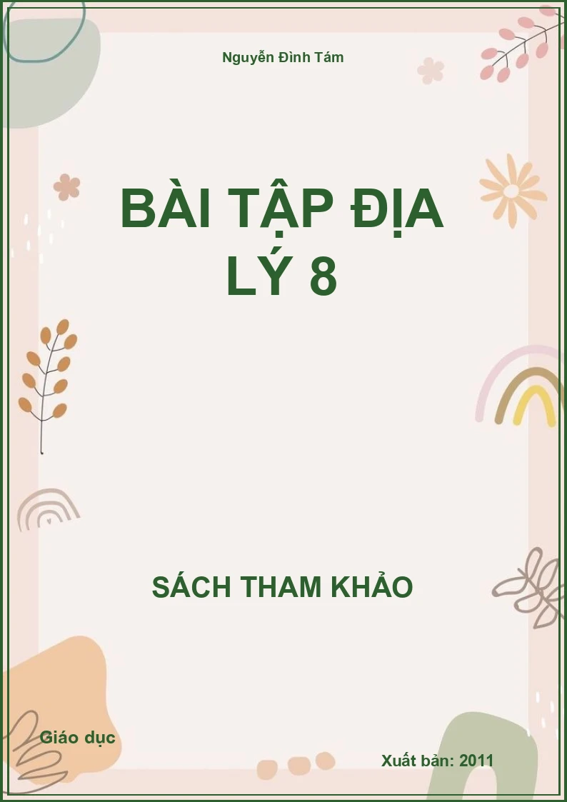 Bài tập Địa lý 8