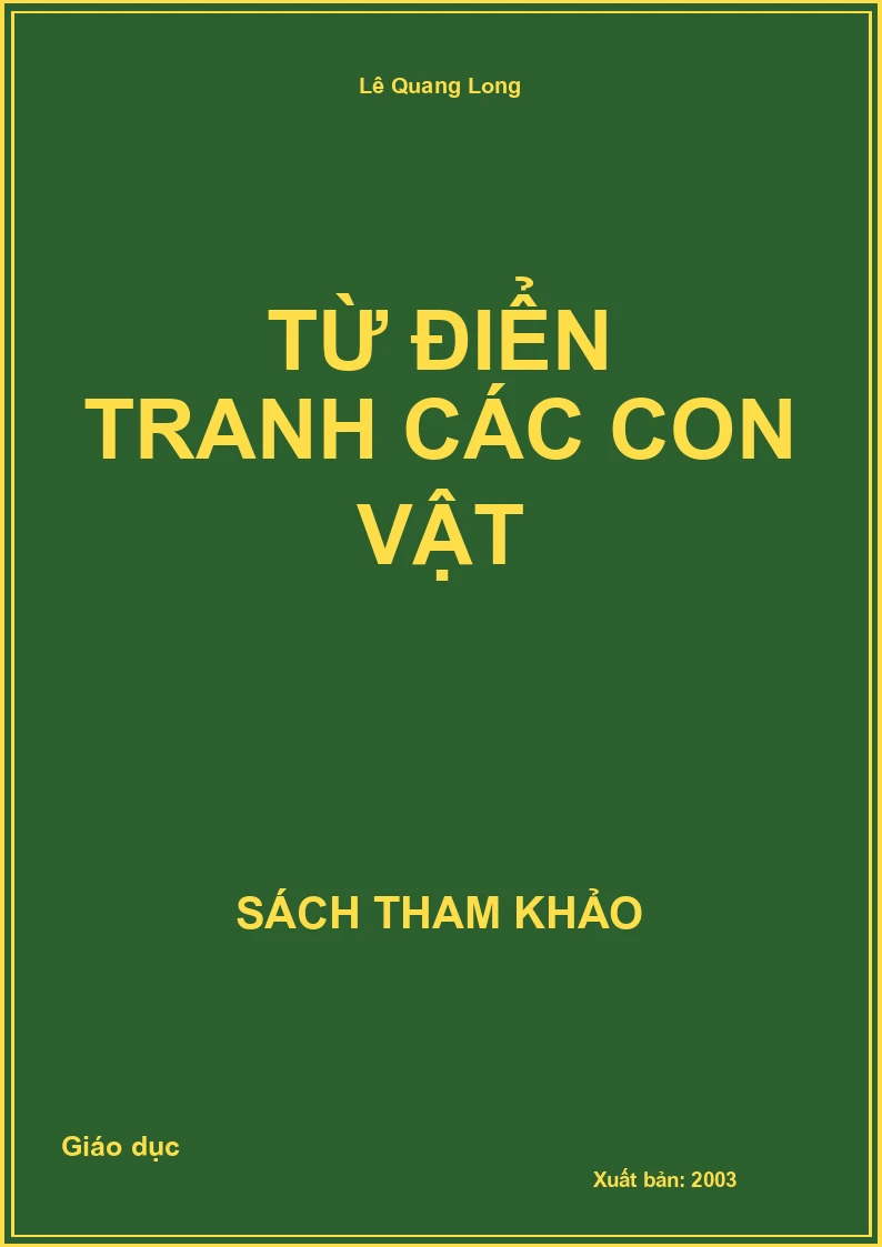 Từ điển tranh các con vật