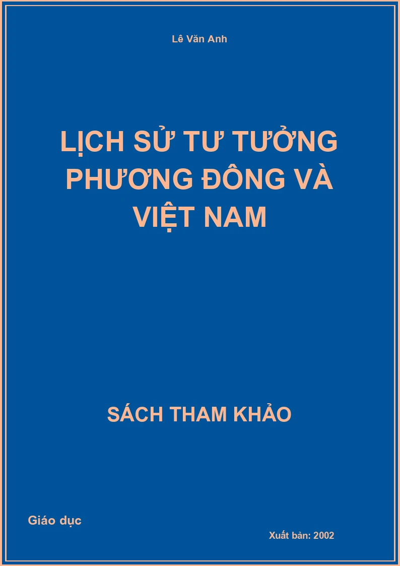 Lịch sử tư tưởng Phương đông và Việt Nam