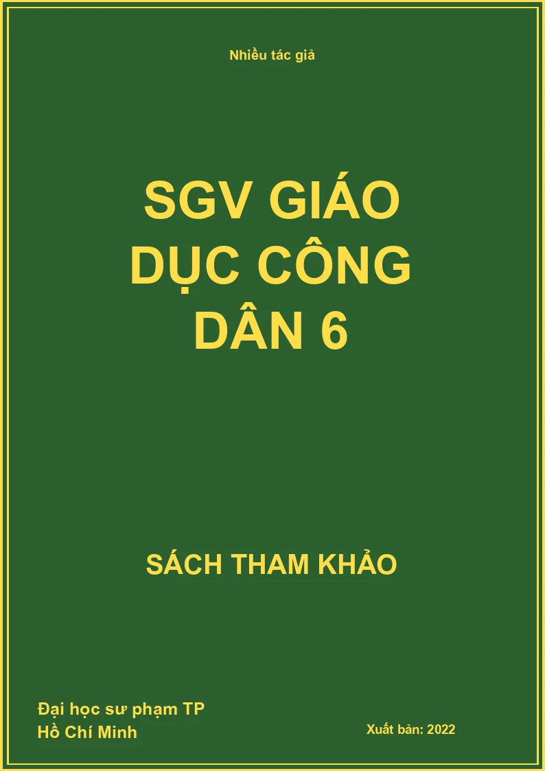 SGV Giáo dục công dân 6