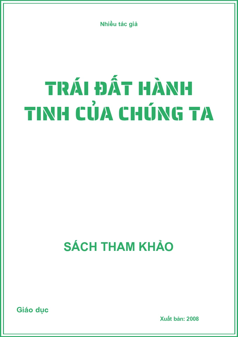 Trái đất hành tinh của chúng ta