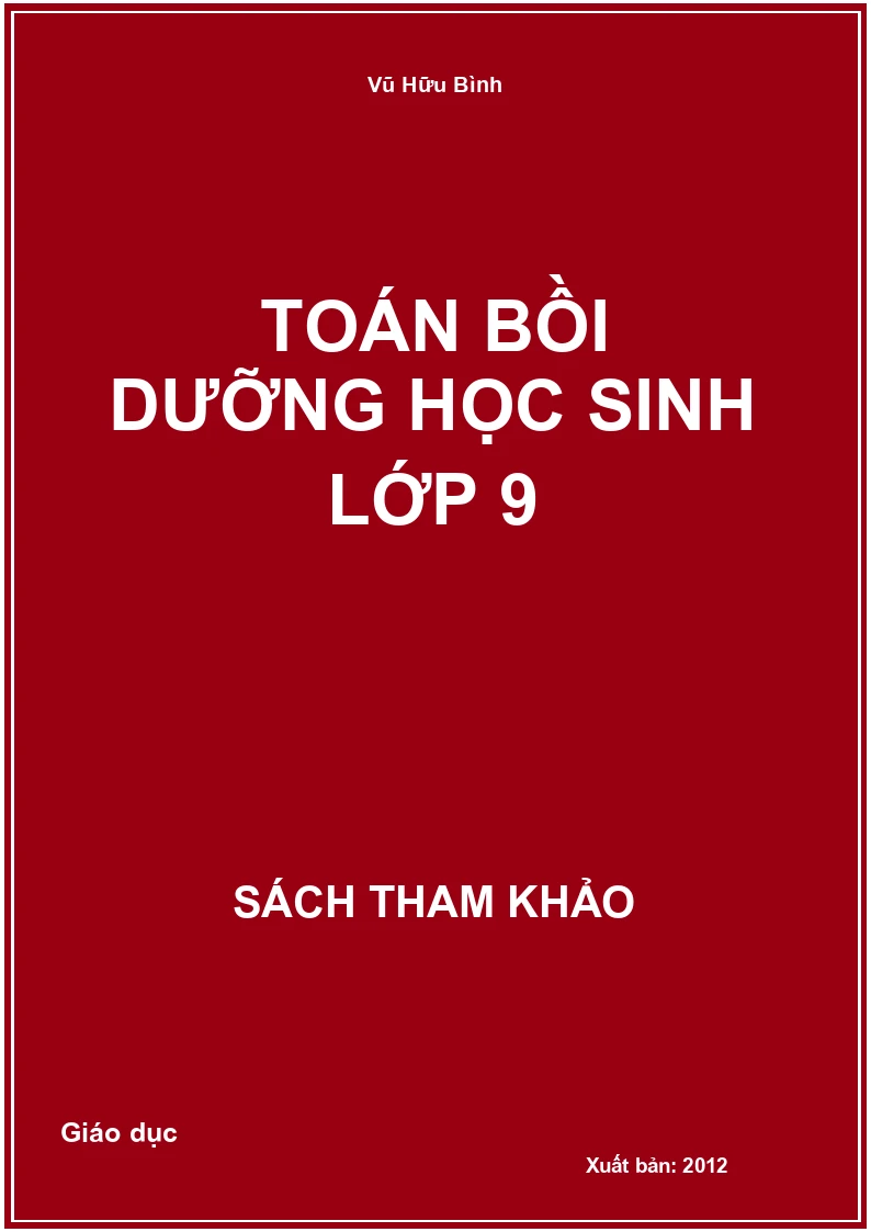 Toán bồi dưỡng học sinh lớp 9