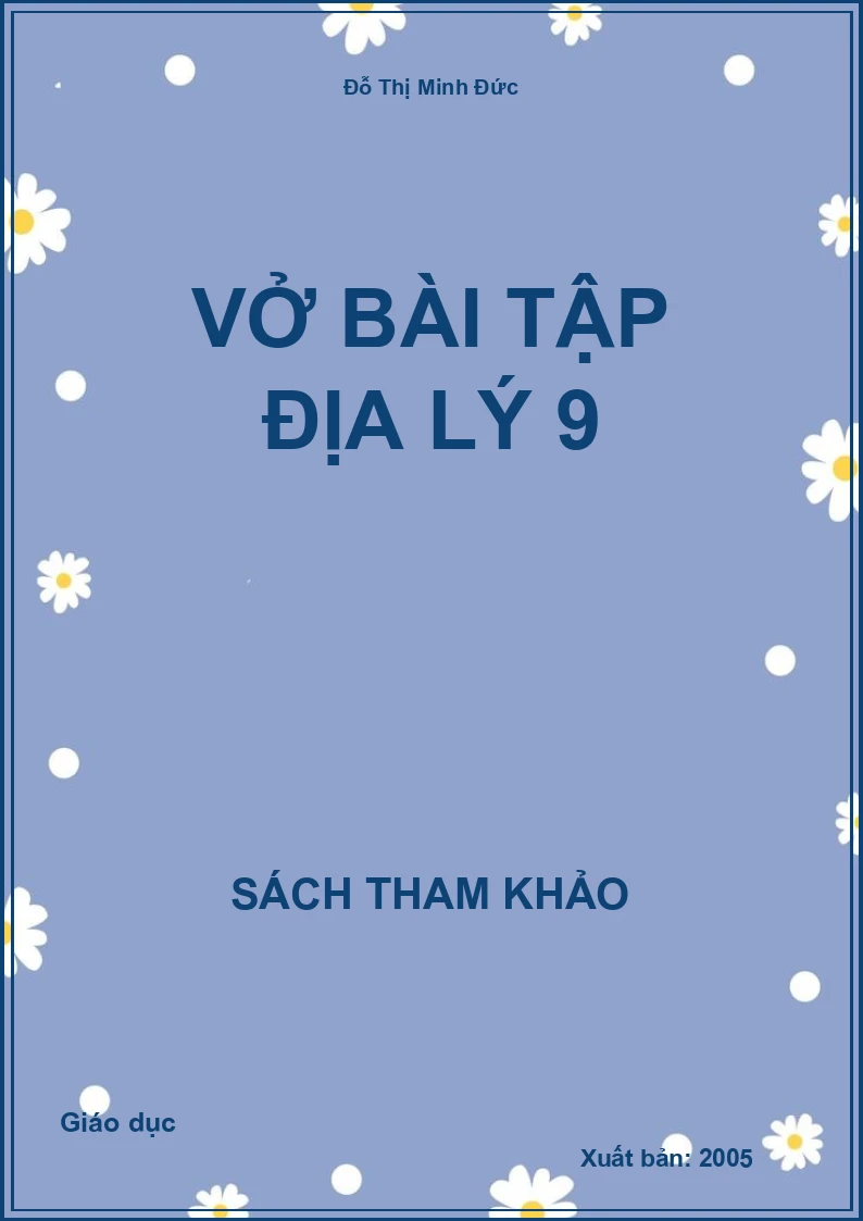 Vở bài tập Địa lý 9