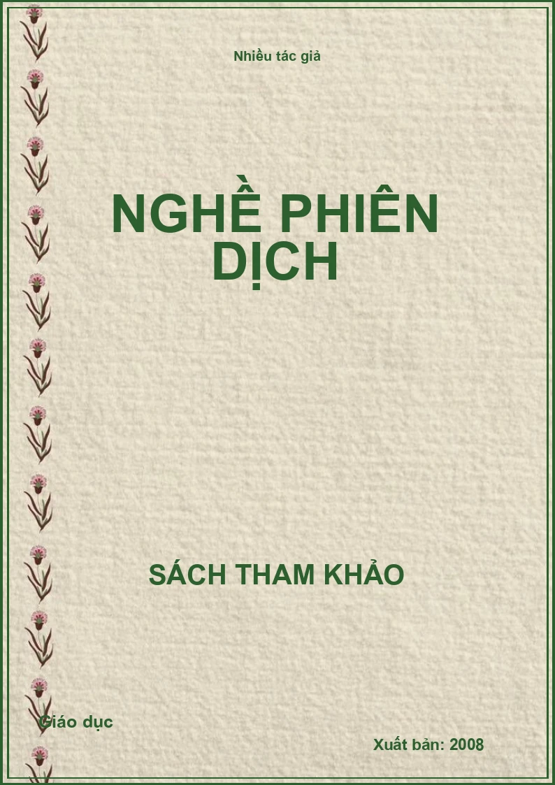 Nghề Phiên dịch