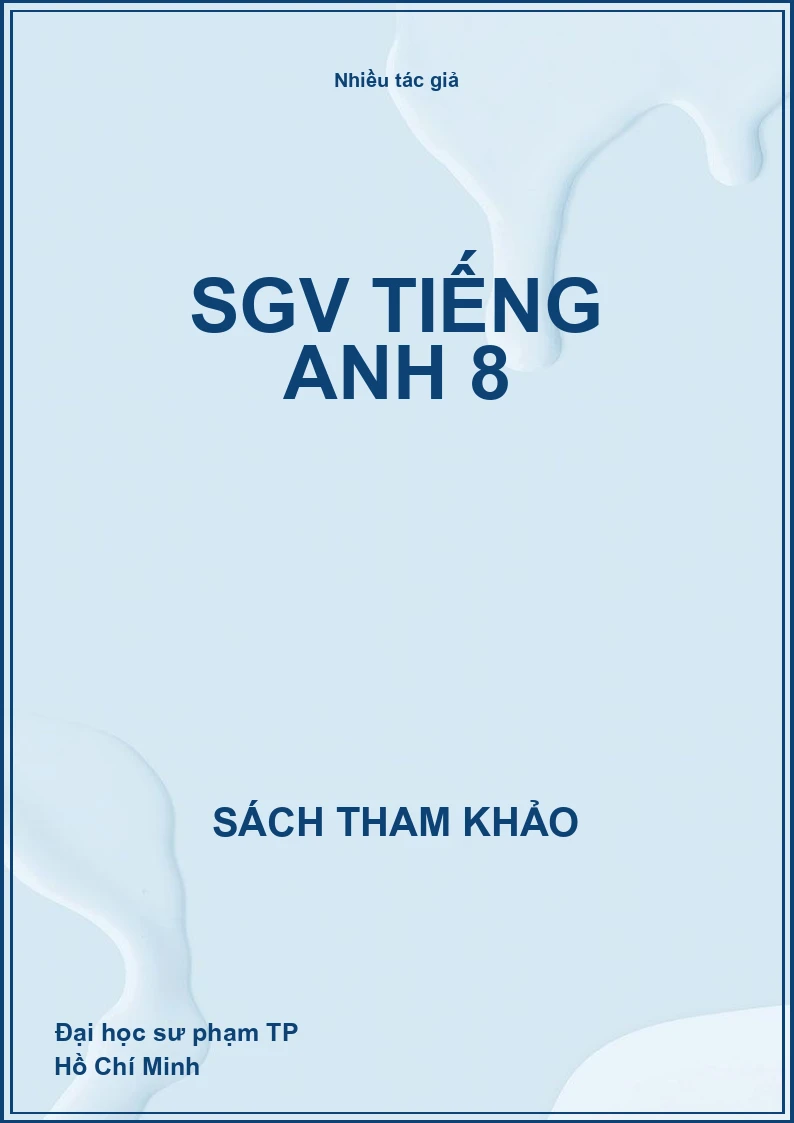 SGV Tiếng anh 8