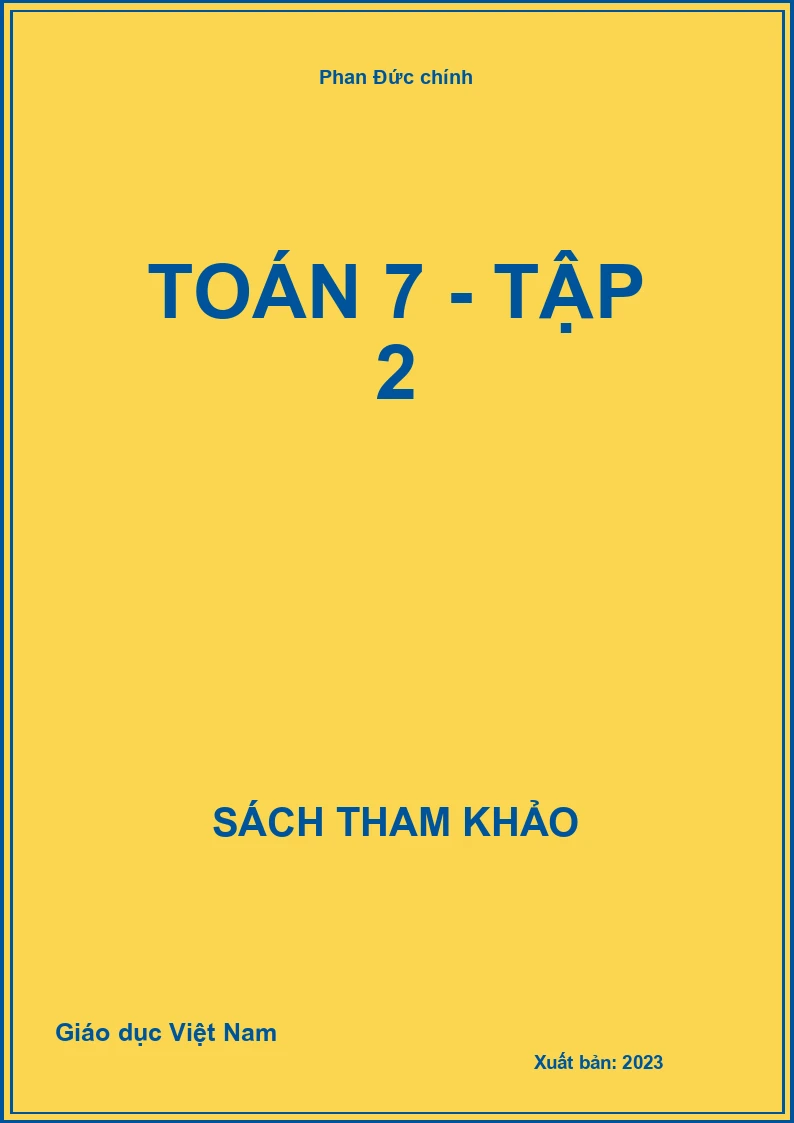 Toán 7 - Tập 2