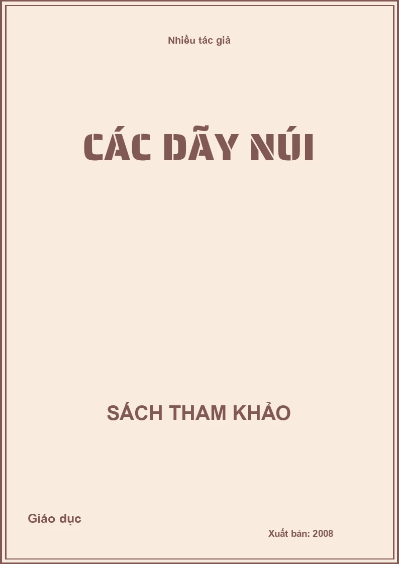 Các dãy núi