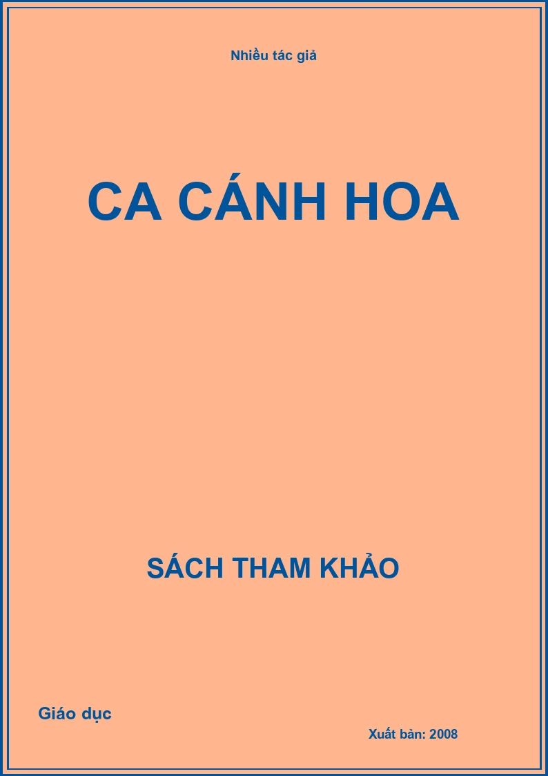 Ca cánh hoa