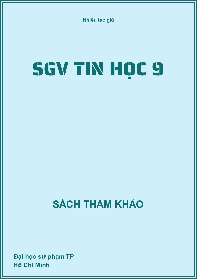 SGV Tin học 9