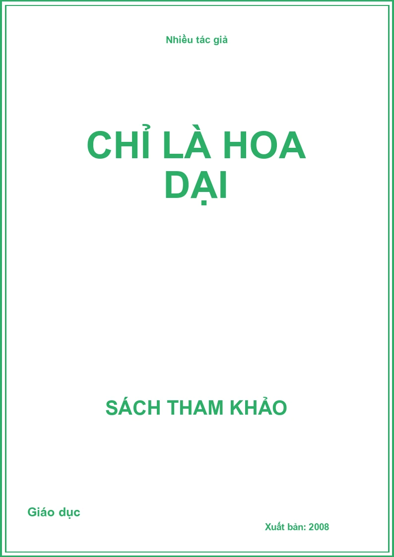 Chỉ là hoa dại