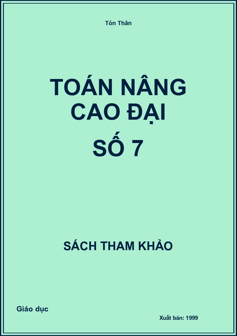 Toán nâng cao đại số 7