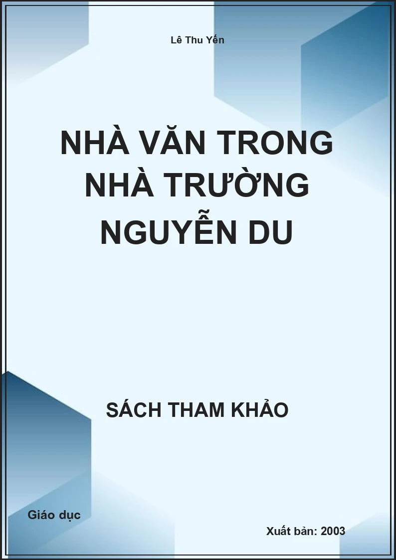 Nhà văn trong nhà trường Nguyễn Du
