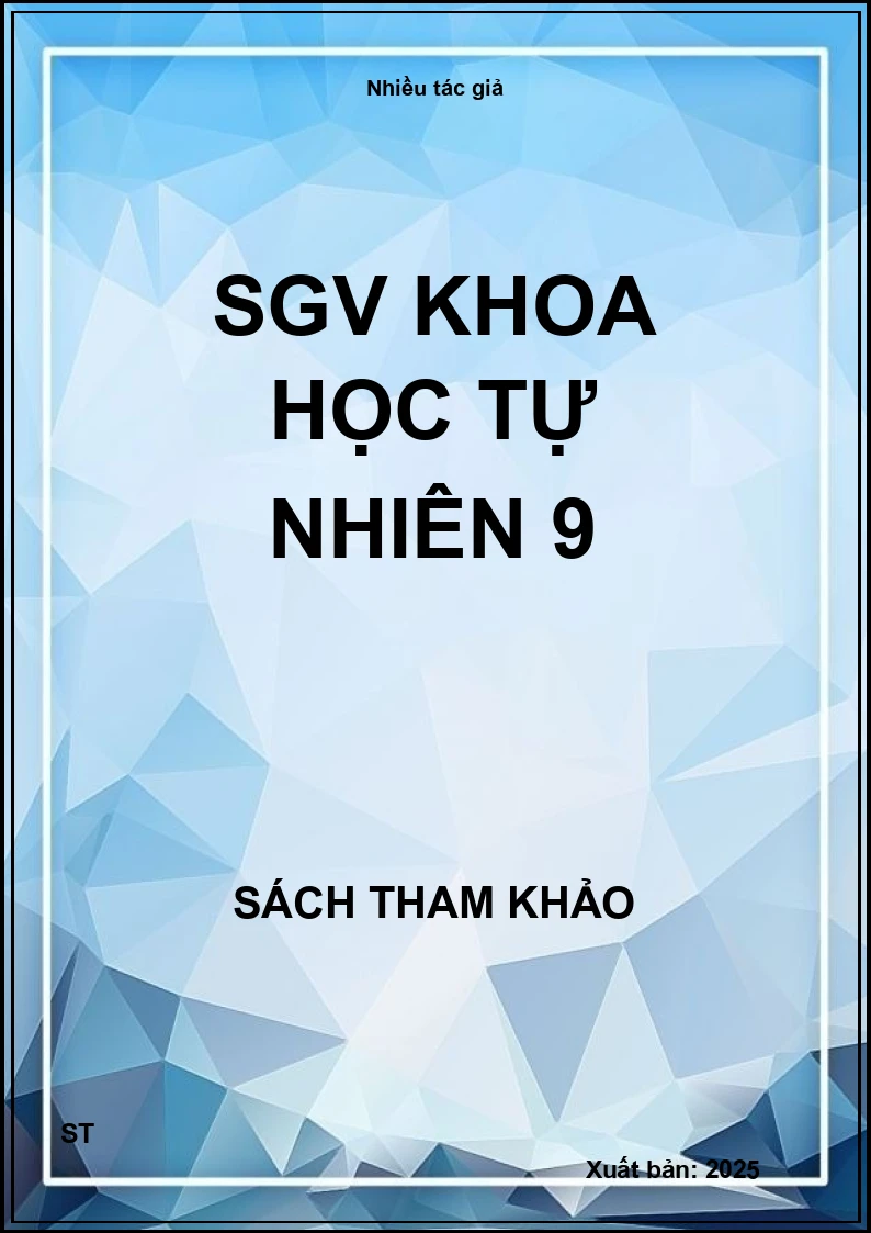 SGV Khoa học tự nhiên 9