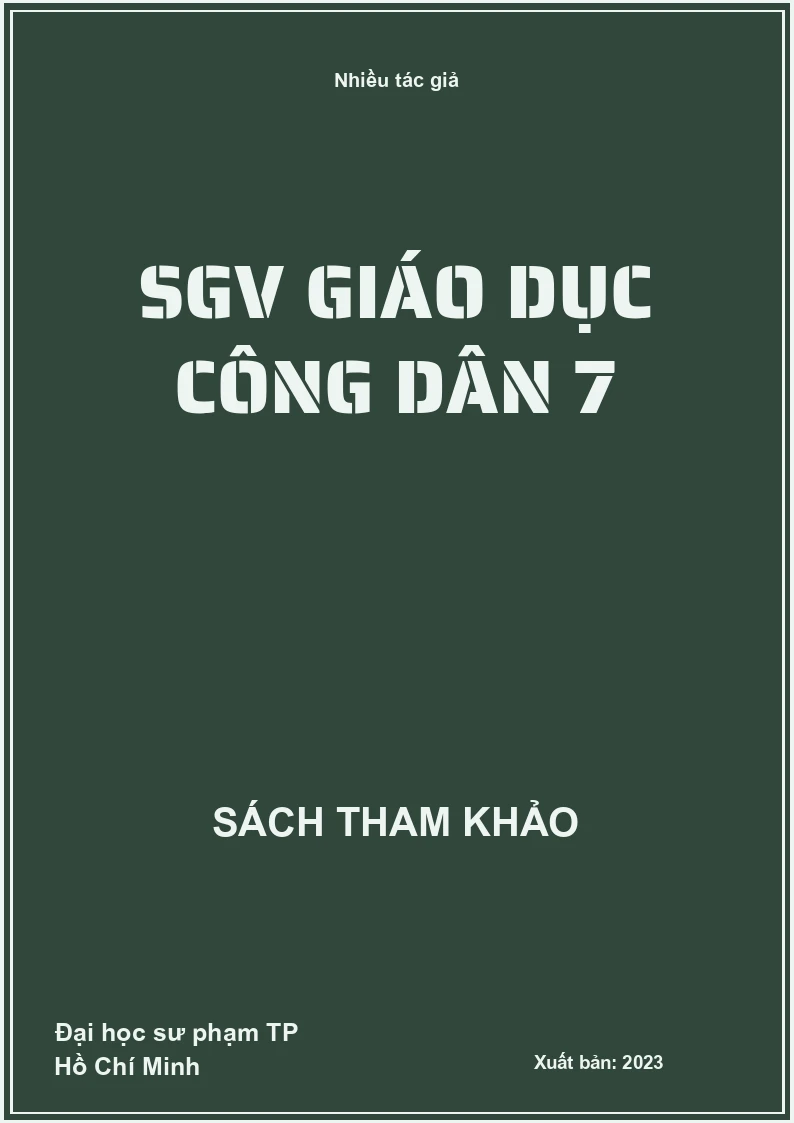SGV Giáo dục công dân 7