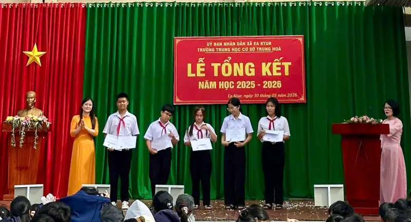 Trường THCS Trung Hòa: Tự hào những thành tích nổi bật trong năm học 2025 – 2026