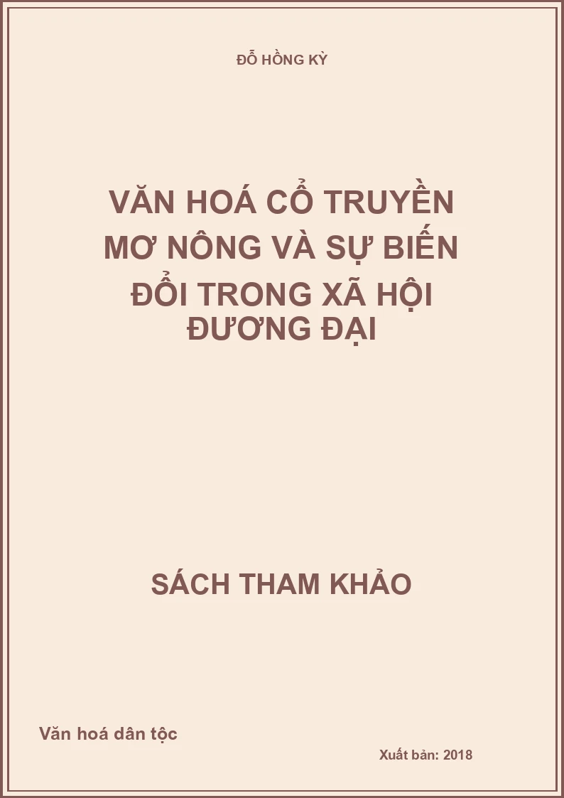 Văn hoá cổ truyền Mơ Nông và sự biến đổi trong xã hội đương đại