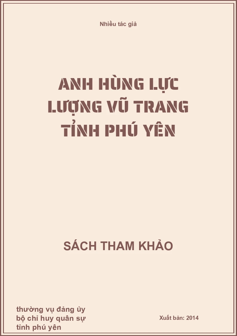 Anh hùng lực lượng vũ trang tỉnh Phú Yên