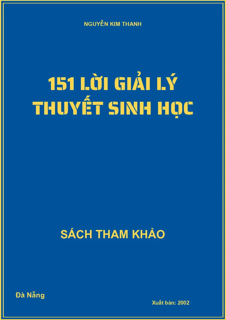151 lời giải lý thuyết sinh học