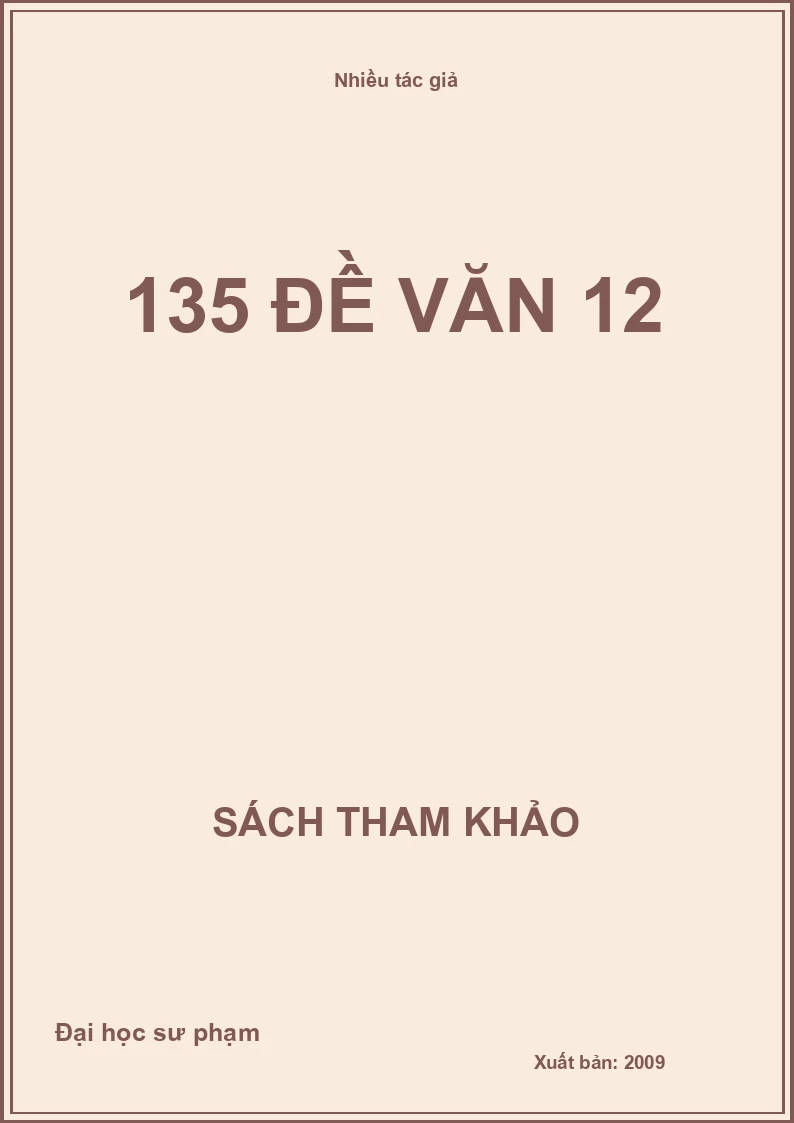 135 đề văn 12