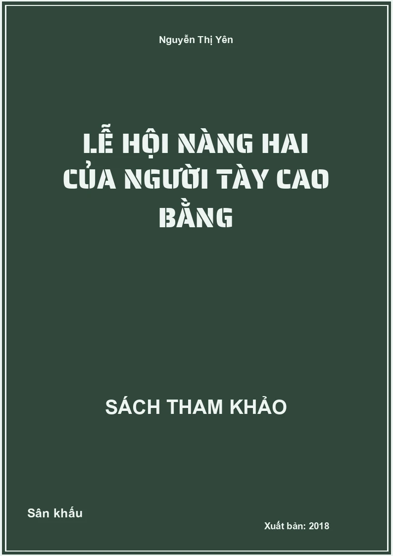Lễ hội Nàng Hai của người Tày Cao Bằng