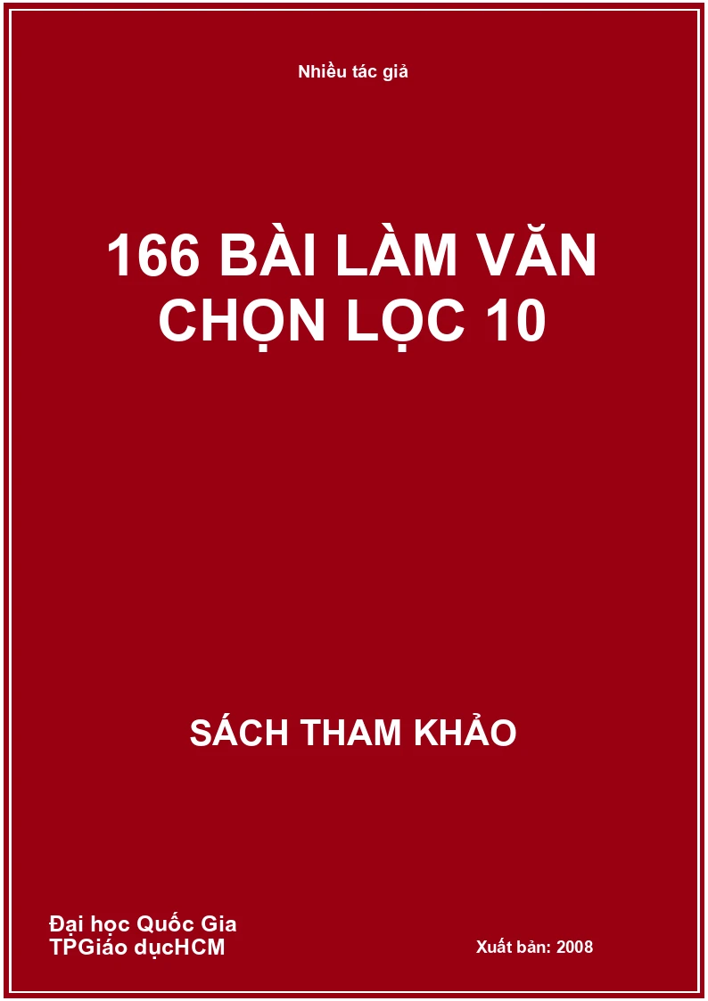 166 bài làm văn chọn lọc 10