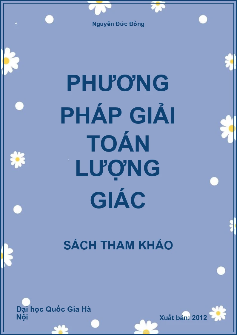 Phương pháp giải toán lượng giác