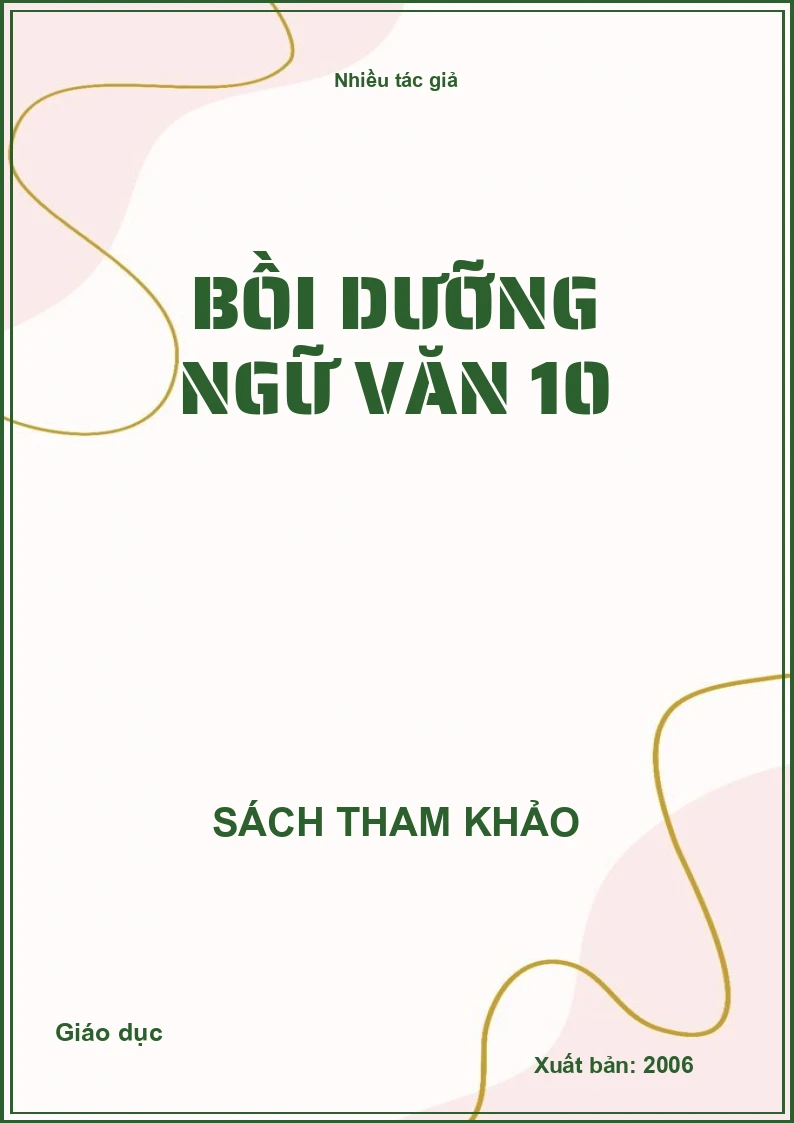 Bồi dưỡng ngữ văn 10