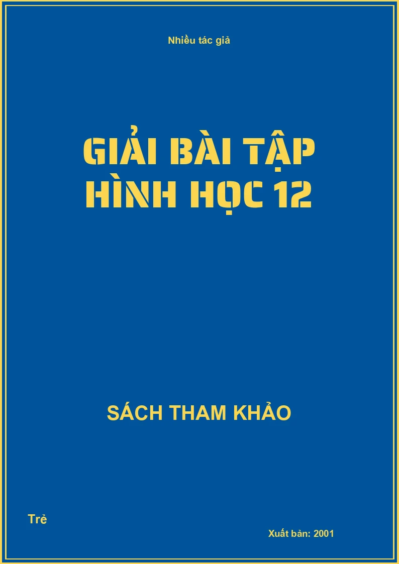 Giải Bài Tập Hình Học 12