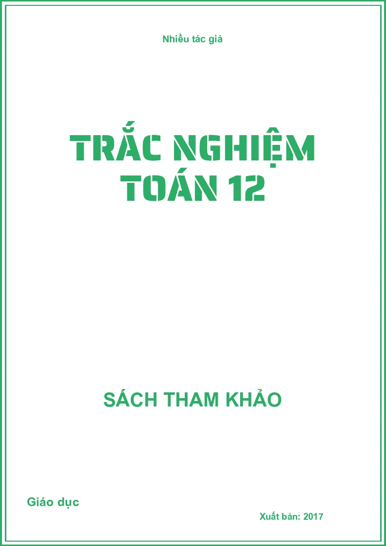 Trắc nghiệm toán 12