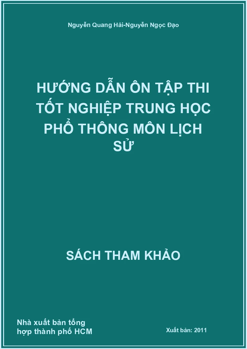 Hướng dẫn ôn tập thi tốt nghiệp trung học phổ thông môn lịch sử