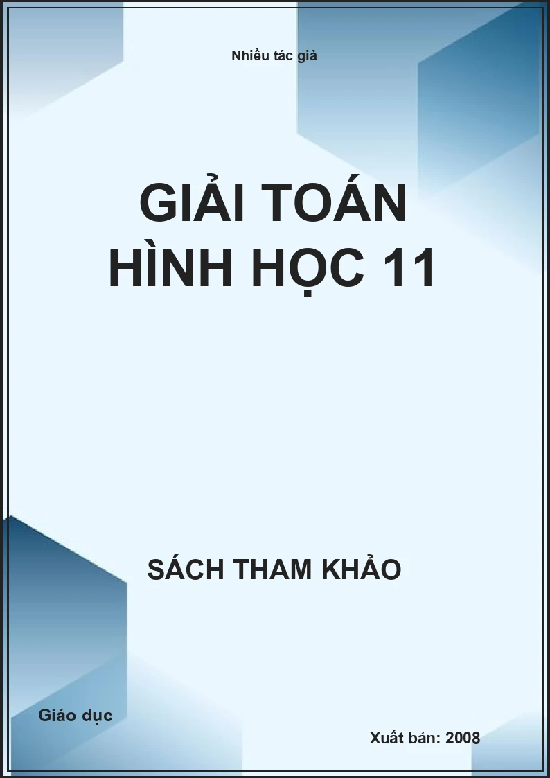 Giải toán hình học 11