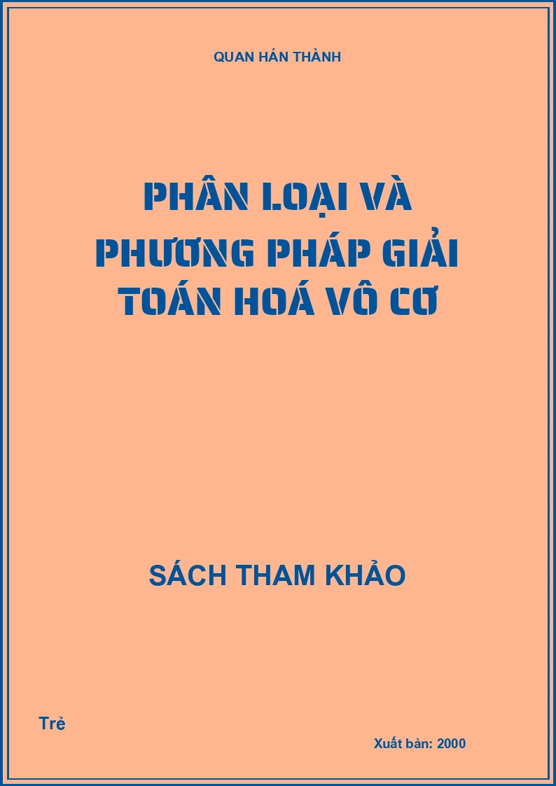 Phân Loại Và Phương Pháp Giải Toán Hoá Vô Cơ