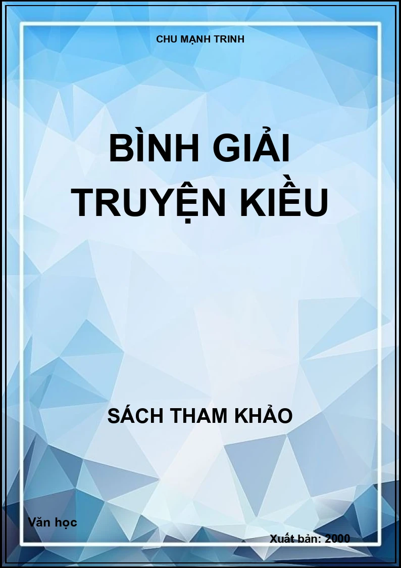 Bình giải truyện Kiều
