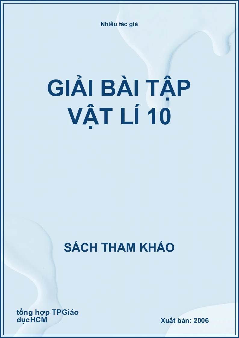 Giải bài tập vật lí 10