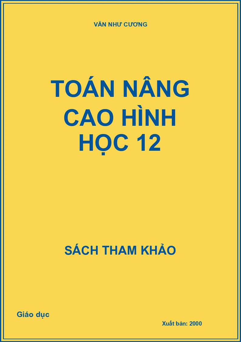 Toán Nâng Cao Hình Học 12