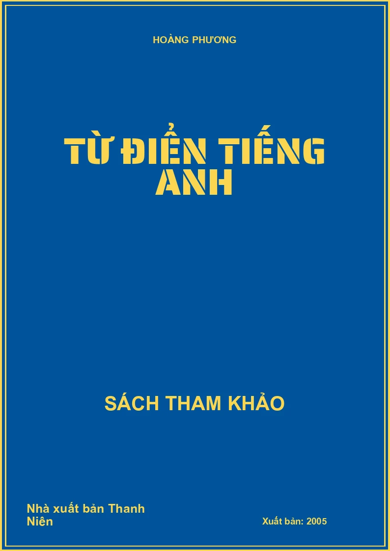 Từ Điển Tiếng Anh